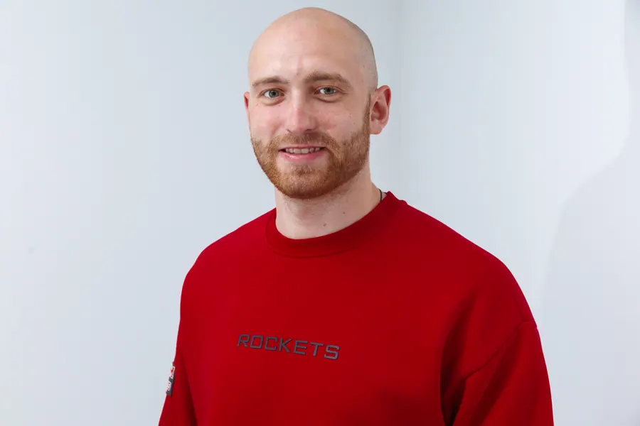 Свитшот ROCKETS CREWNECK RED, крупный вид спереди